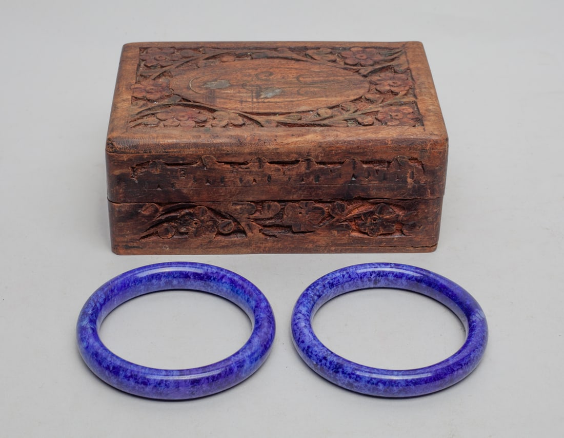 Two Chinese Lapis Like Bangles (1 of 8)
