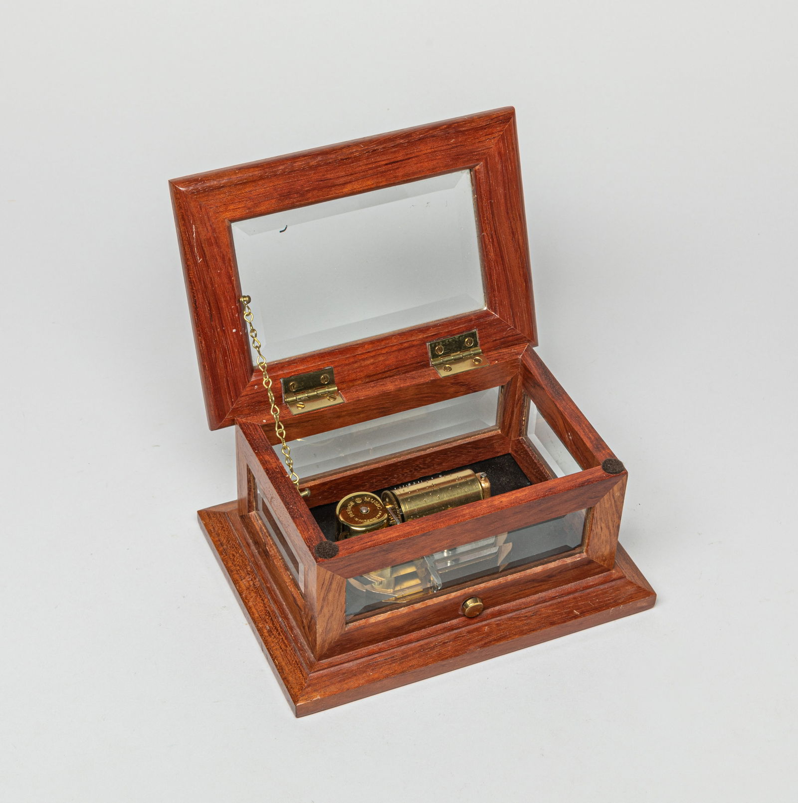 Kohaut Co Music Box: One Music box with a mark on the bottom: MANUFACTURED BY KOHAUT & CO. Approx. 7.1-5.1-3.7 inches.