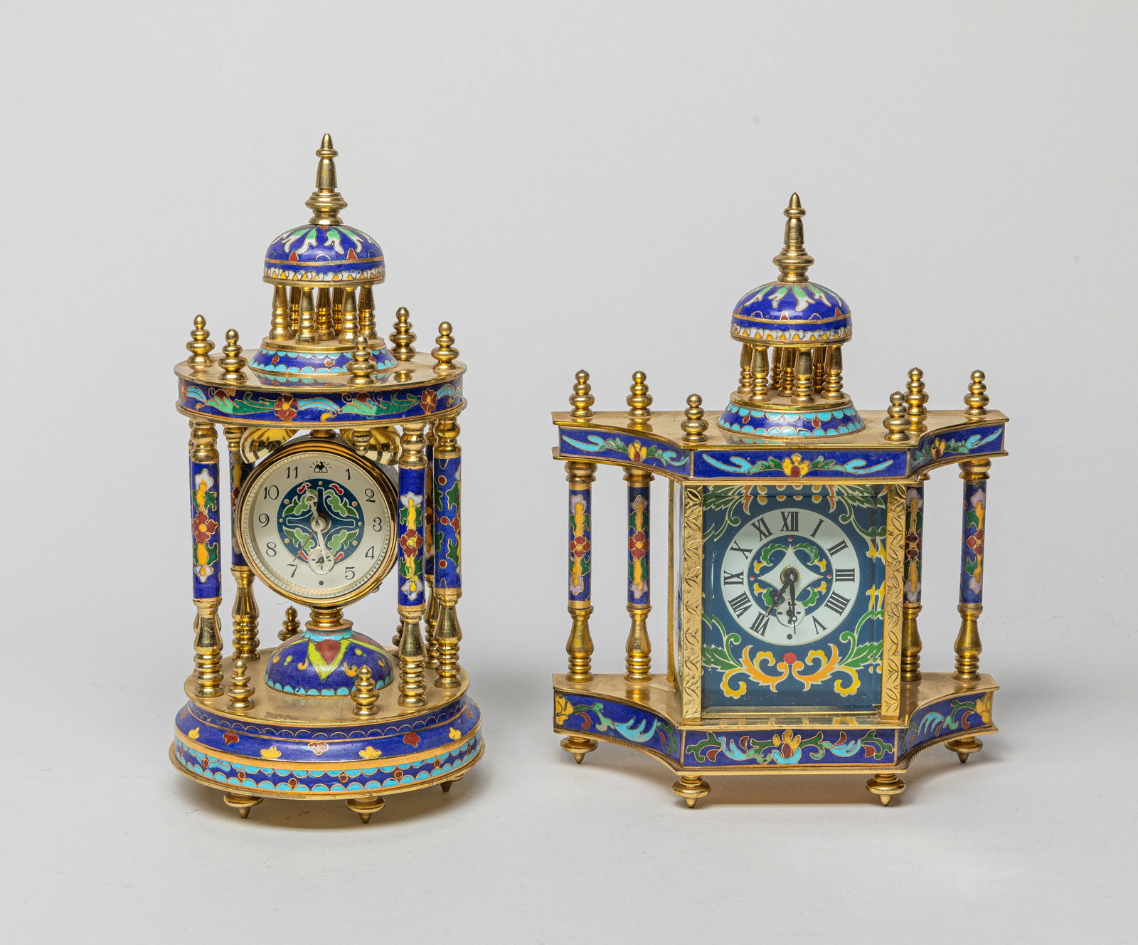 Two Vintage Cloisonne Clocks (1 of 12)