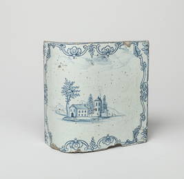 Lg Antique Dutch Porcelain Tile