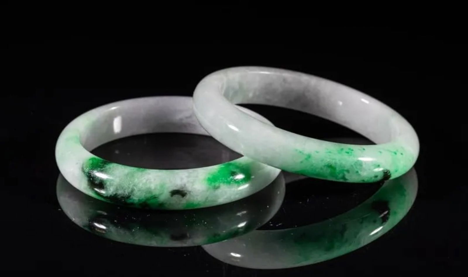 Two Chinese Color Stone Bangles (1 of 10)