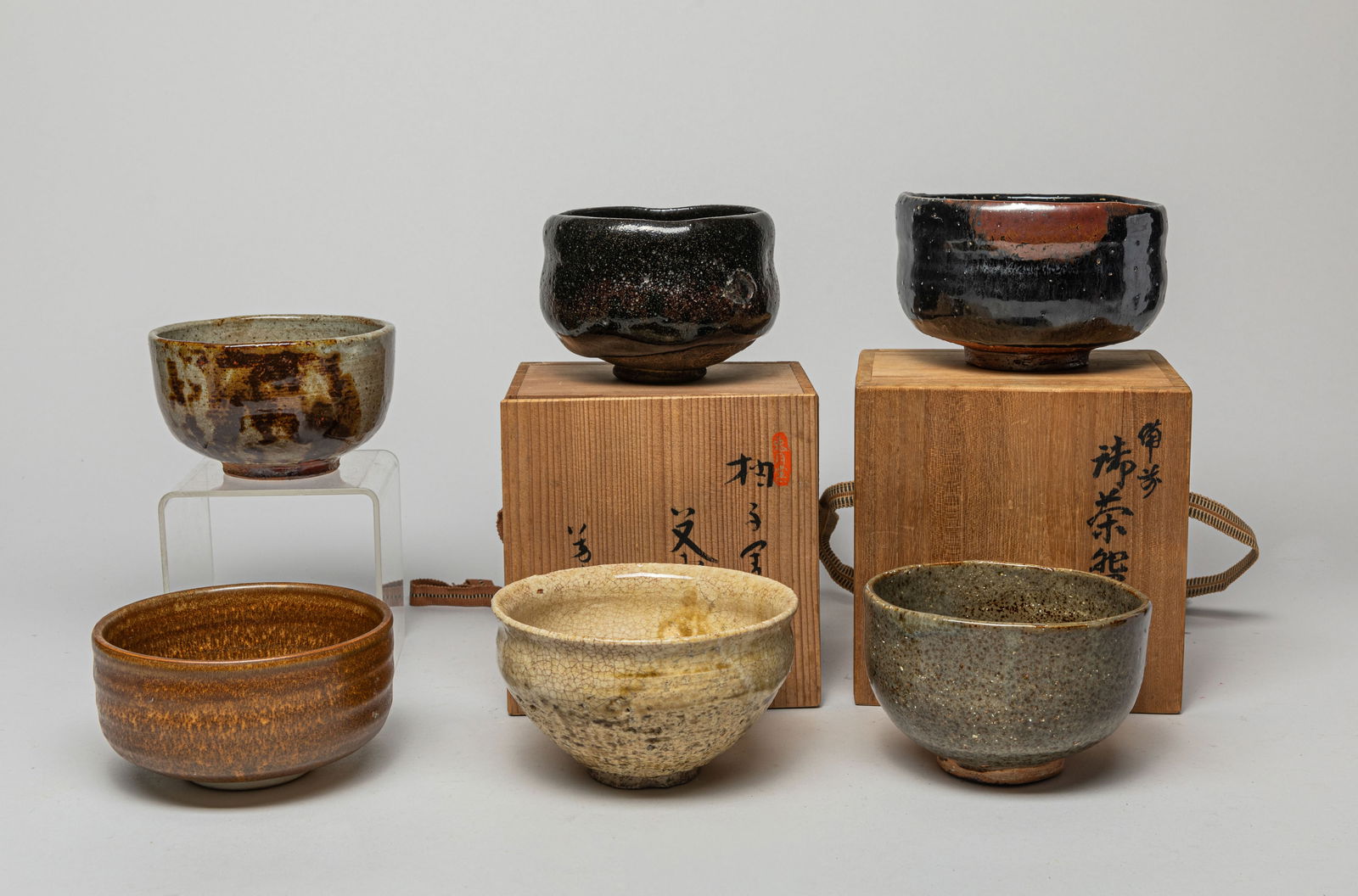Vintage Japanese Stoneware Tea Bowls (1 of 16)