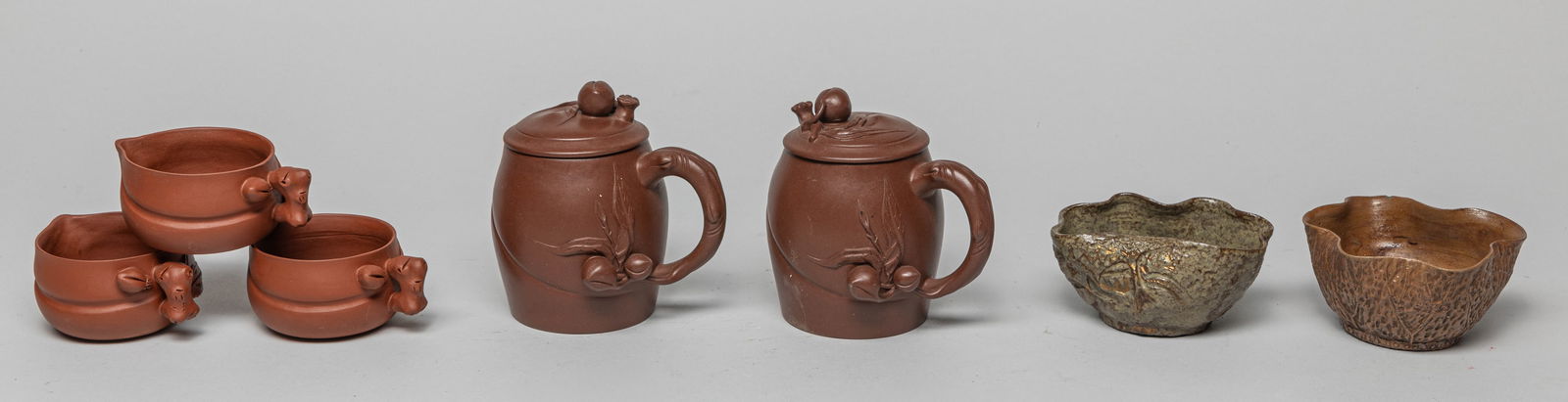 Chinese Yixing Zisha & Asian Pottery Pieces (1 of 11)