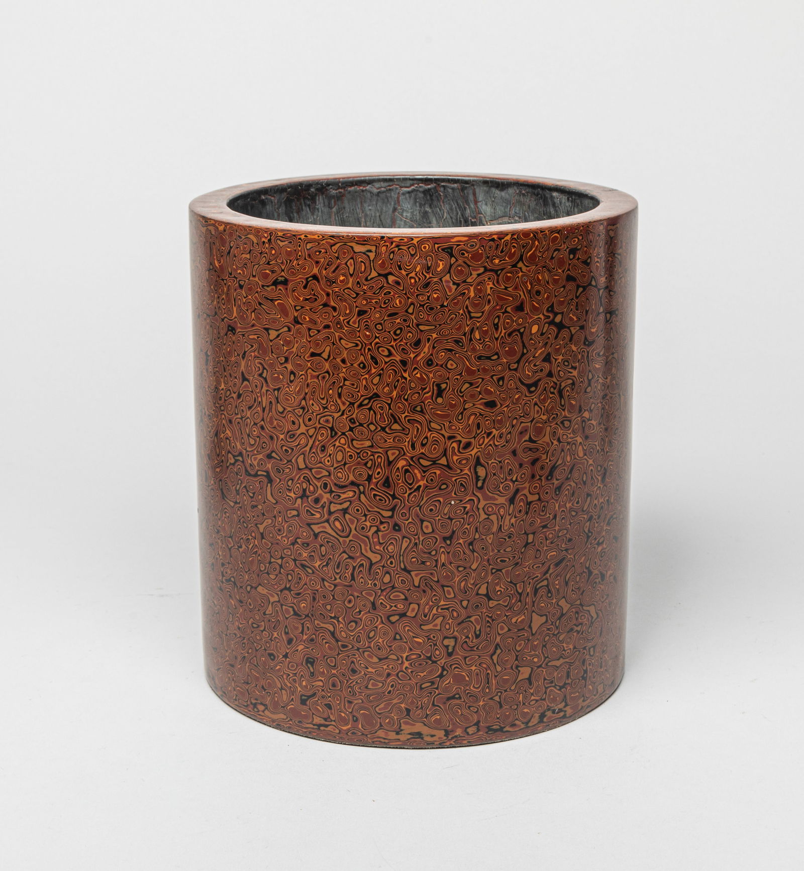 Lg Chinese Lacquer Brush Pot (1 of 8)