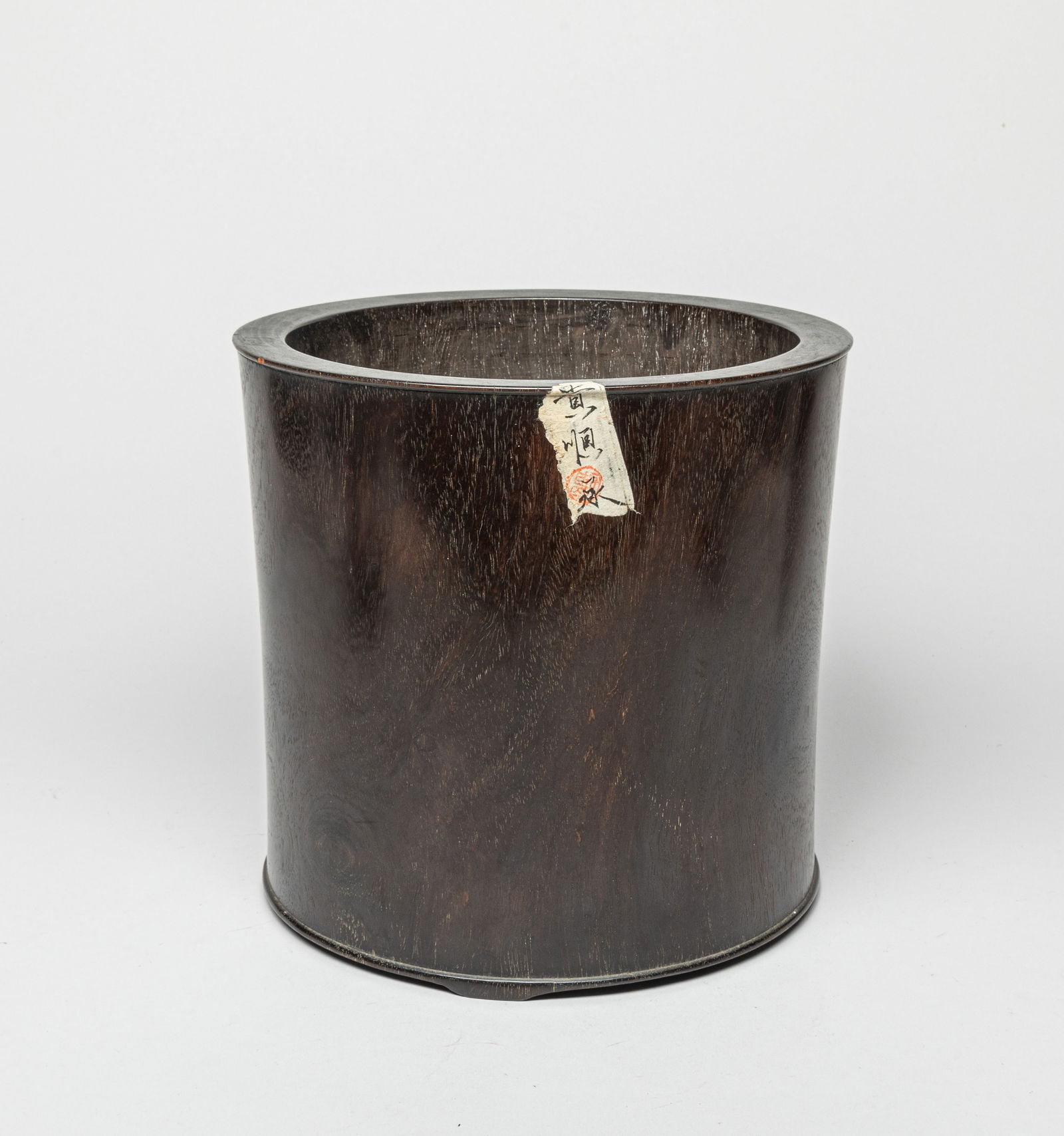Large Chinese Wood Brush Pot (1 of 13)