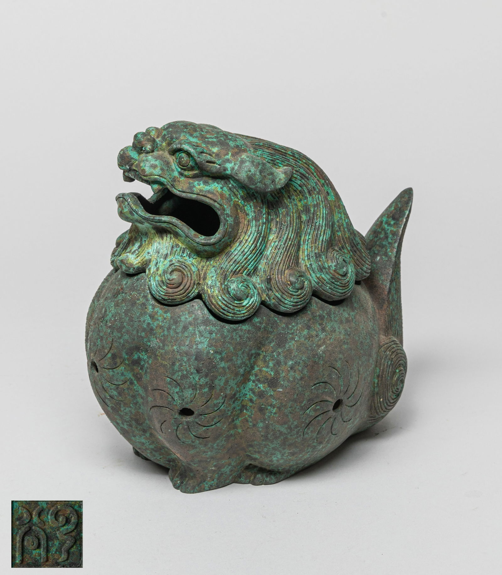 Chinese Metal Foo-dog Censer (1 of 13)