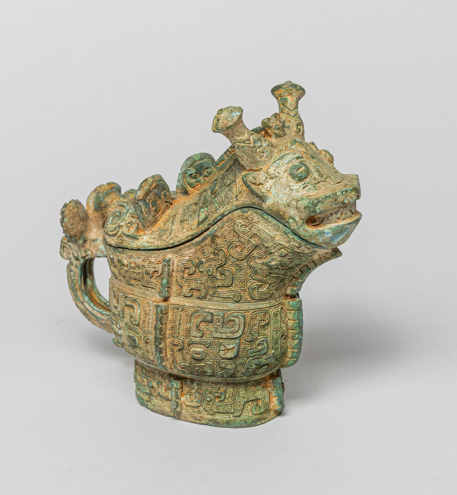 Chinese Bronze Covered Pot (1 of 9)