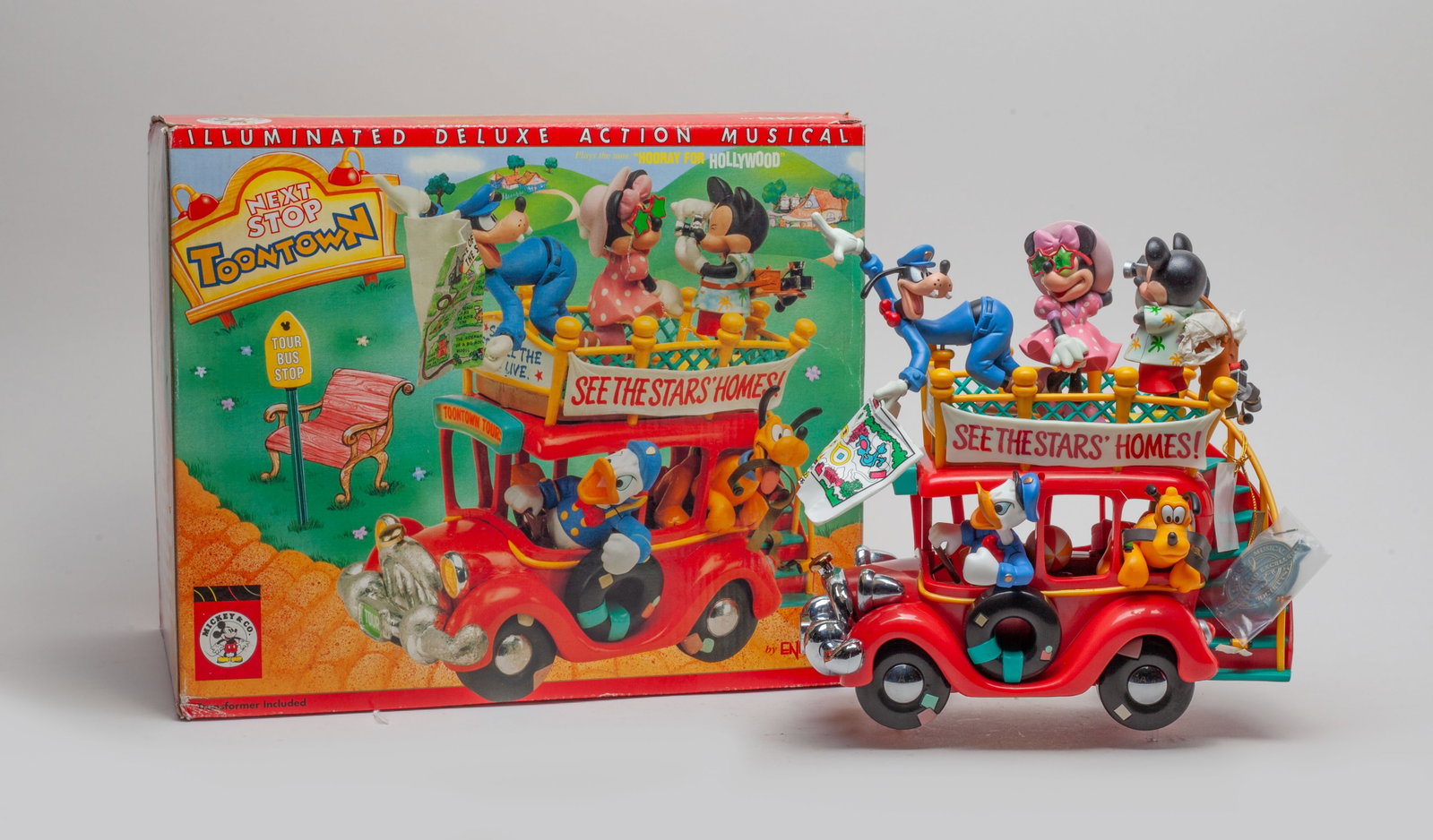 Disney Toy of Next Stop Toontown: A Disney toy with a mark "NEXT STOP TOONTOWN" on the box . Approx. 12.0-8.0-10.0 inches (W Box).