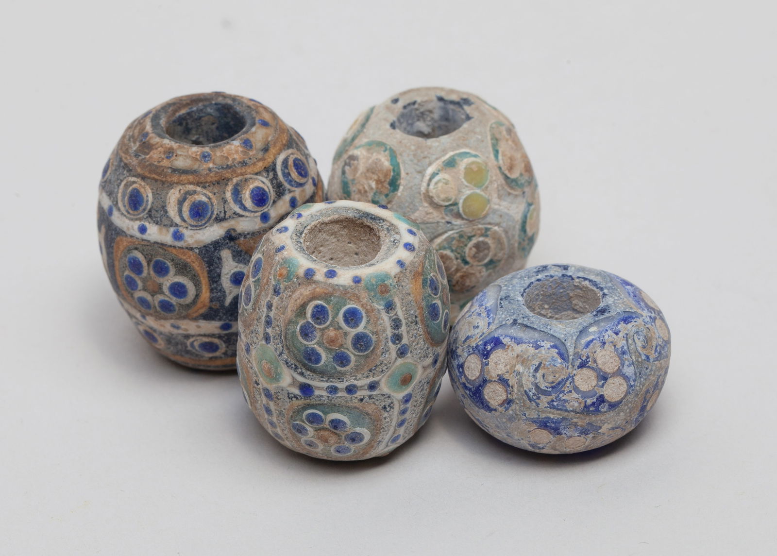 Chinese Dragonfly-eye Glass Large Beads (1 of 12)