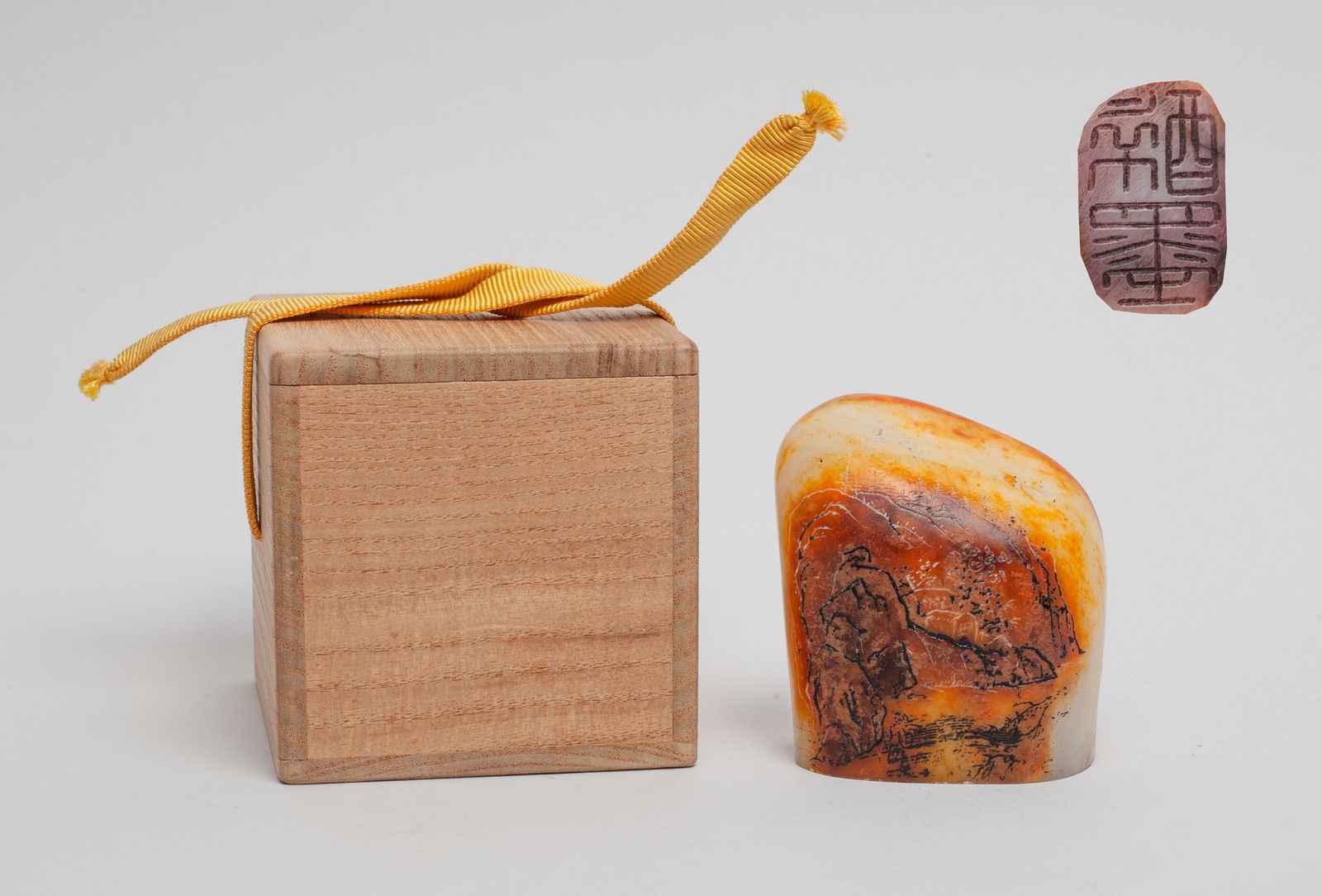 Large Chinese Russet Jade Seal (1 of 14)