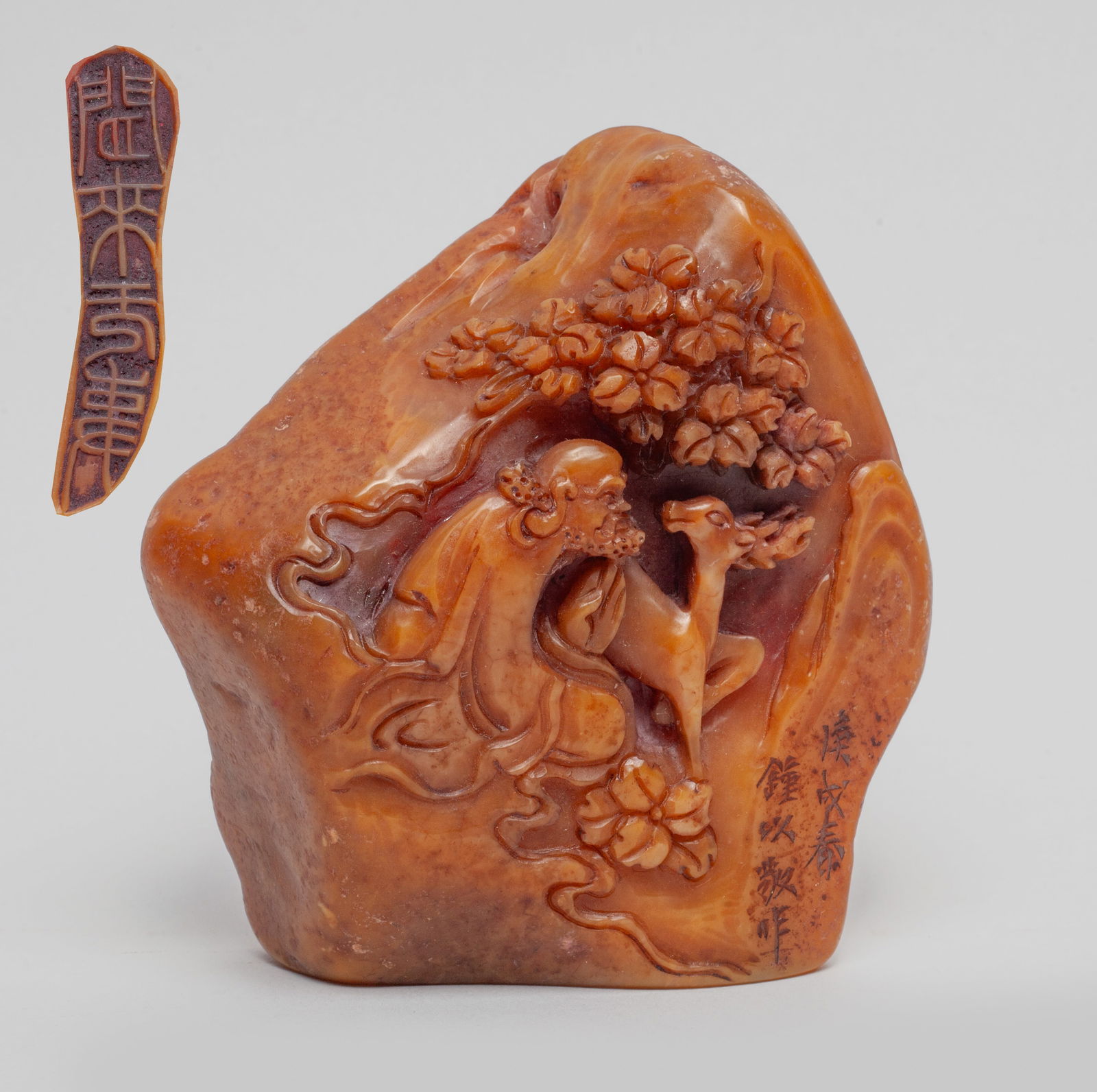 Large Chinese Shoushan Stone Seal Sculpture (1 of 10)