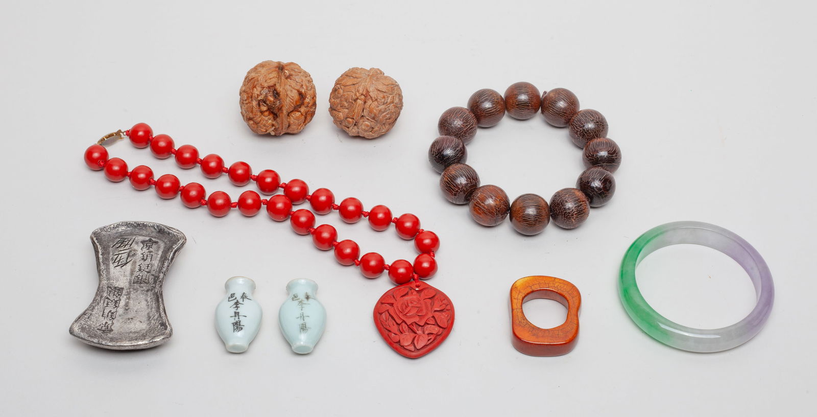 Estate Chinese Nuts, Beads & Decors (1 of 14)