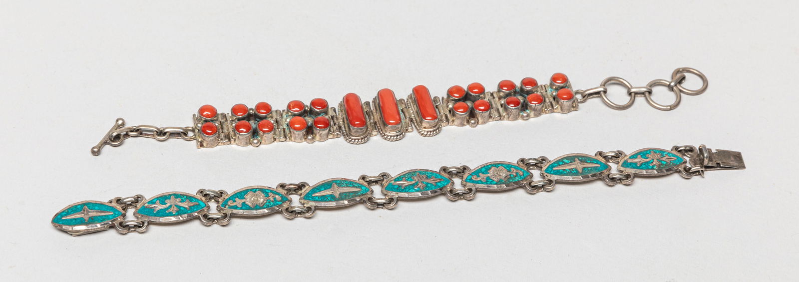 Estate Two Silver Bracelets (1 of 10)