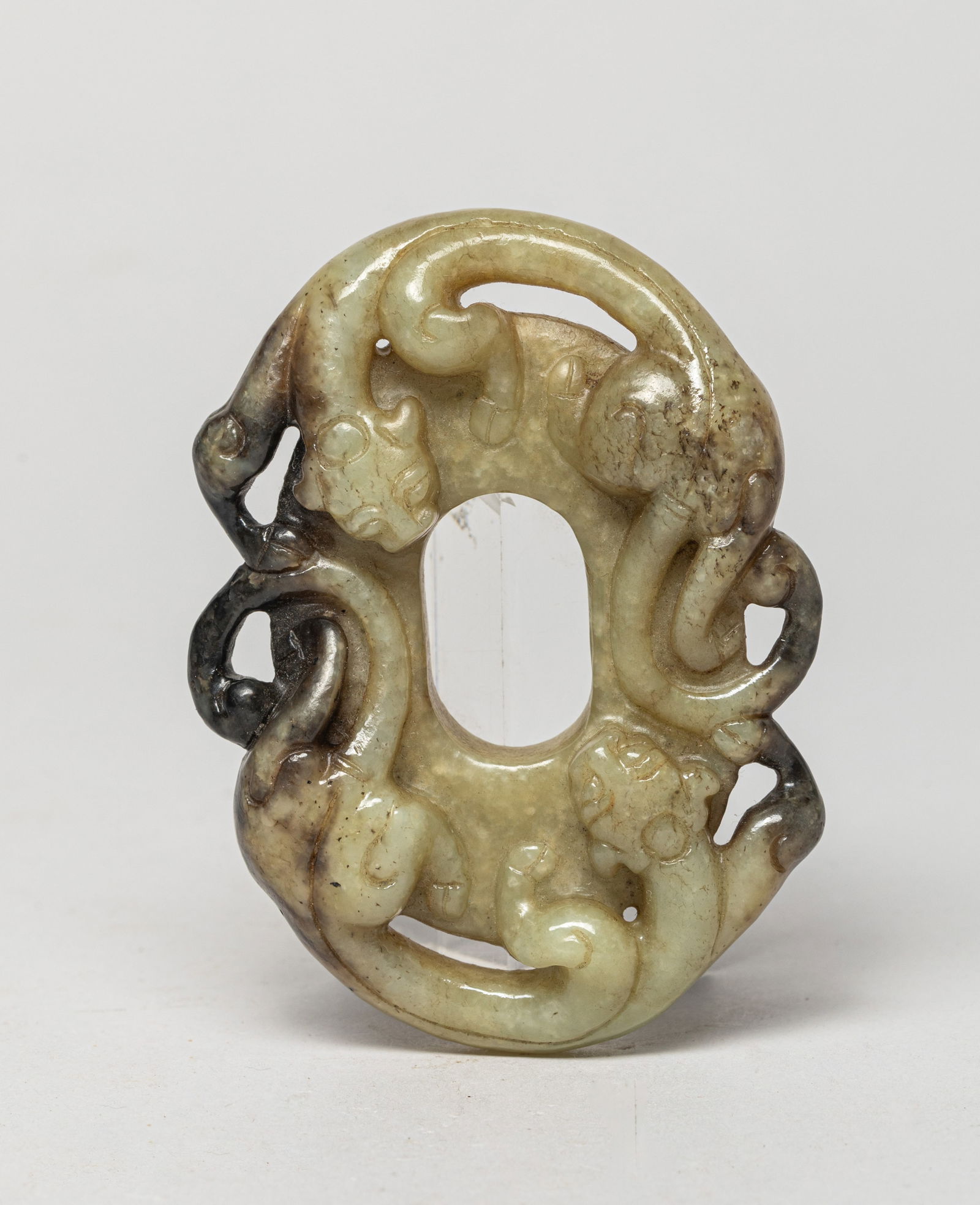 Chinese Ming Type Burnt Jade Pendant (1 of 12)