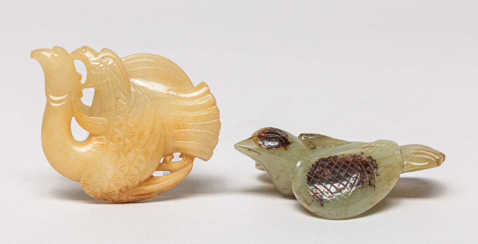 Two Chinese Russet Jade Birds (1 of 11)