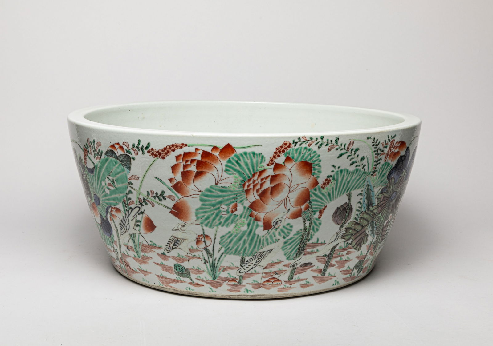 Massive Chinese Wuchai Porcelain Brush Washer (1 of 10)