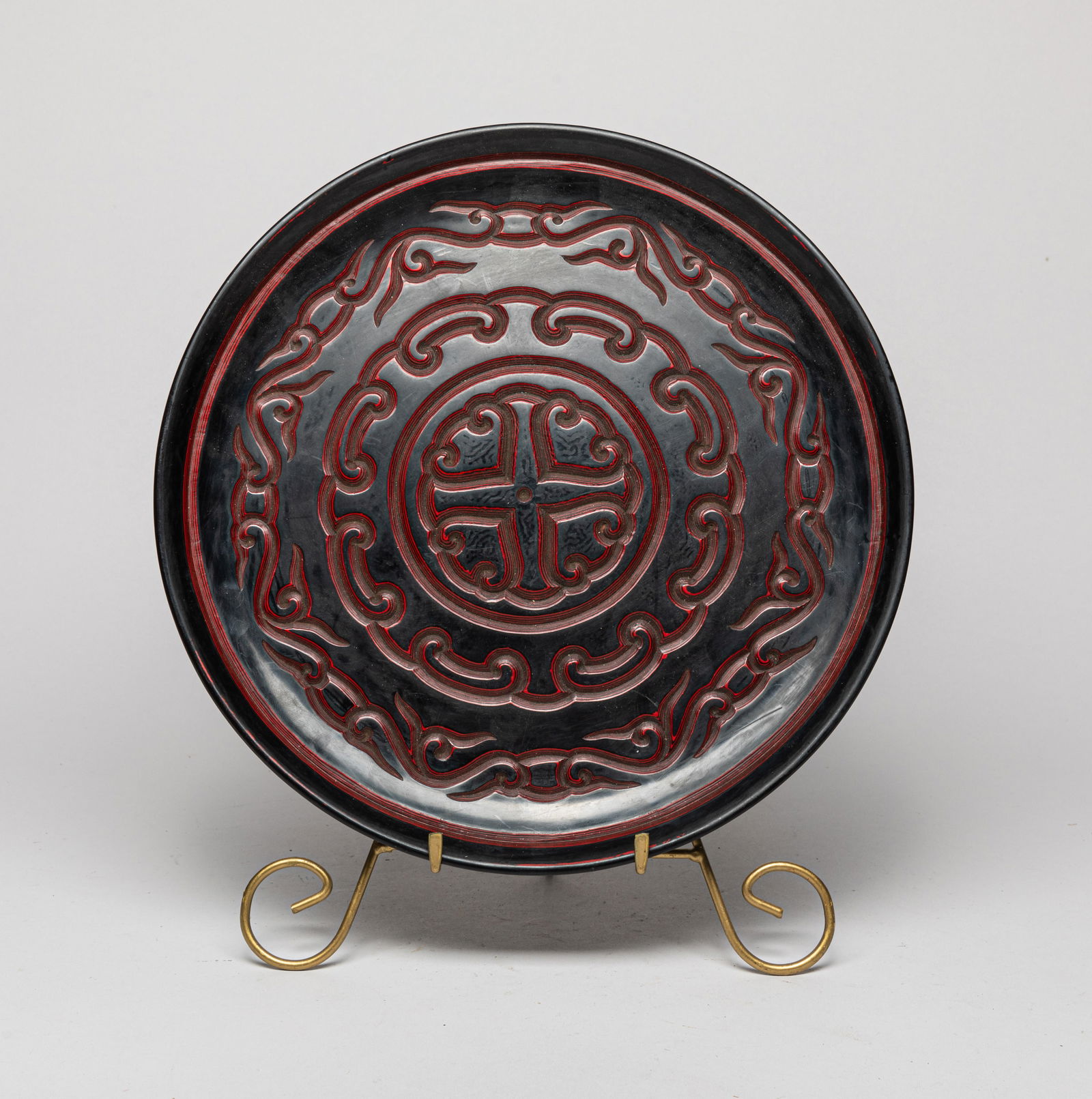 Chinese Export Cinnabar Plate (1 of 11)