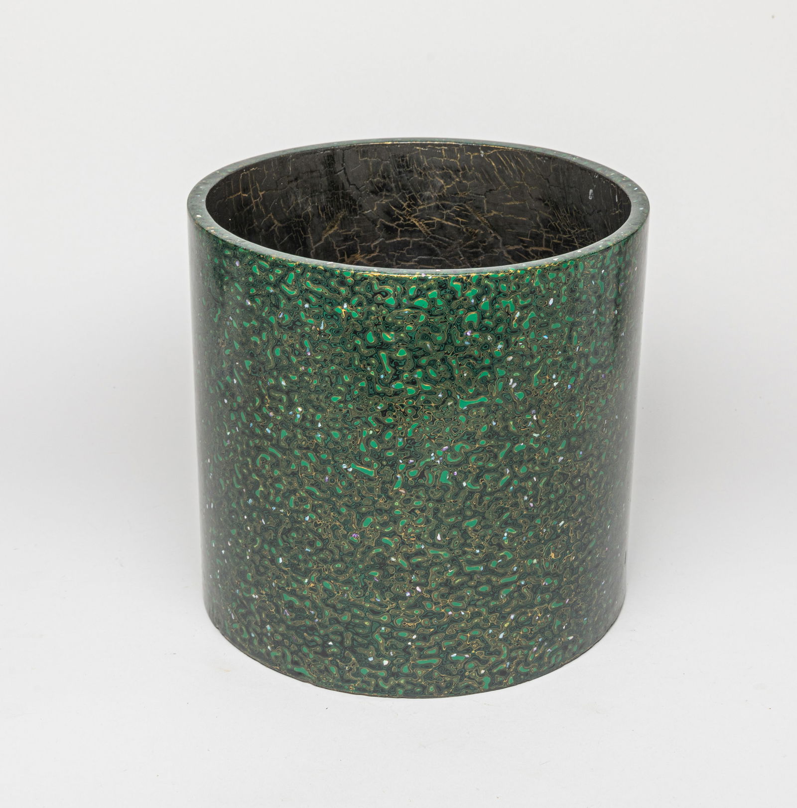 Massive Chinese Lacquer & MOP Brush Pot (1 of 13)