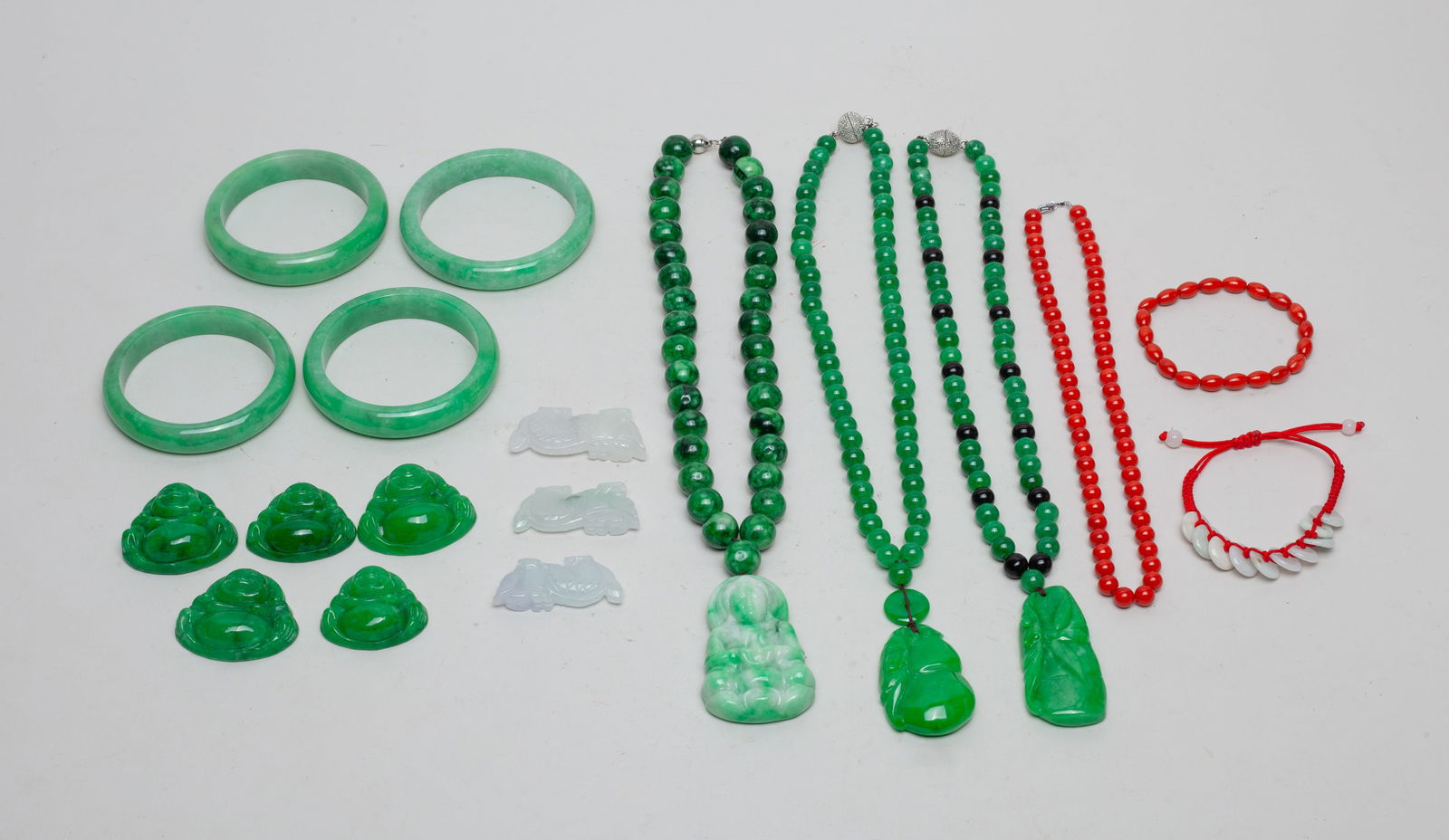 Estate Chinese Colored Stone Jewelry (1 of 9)
