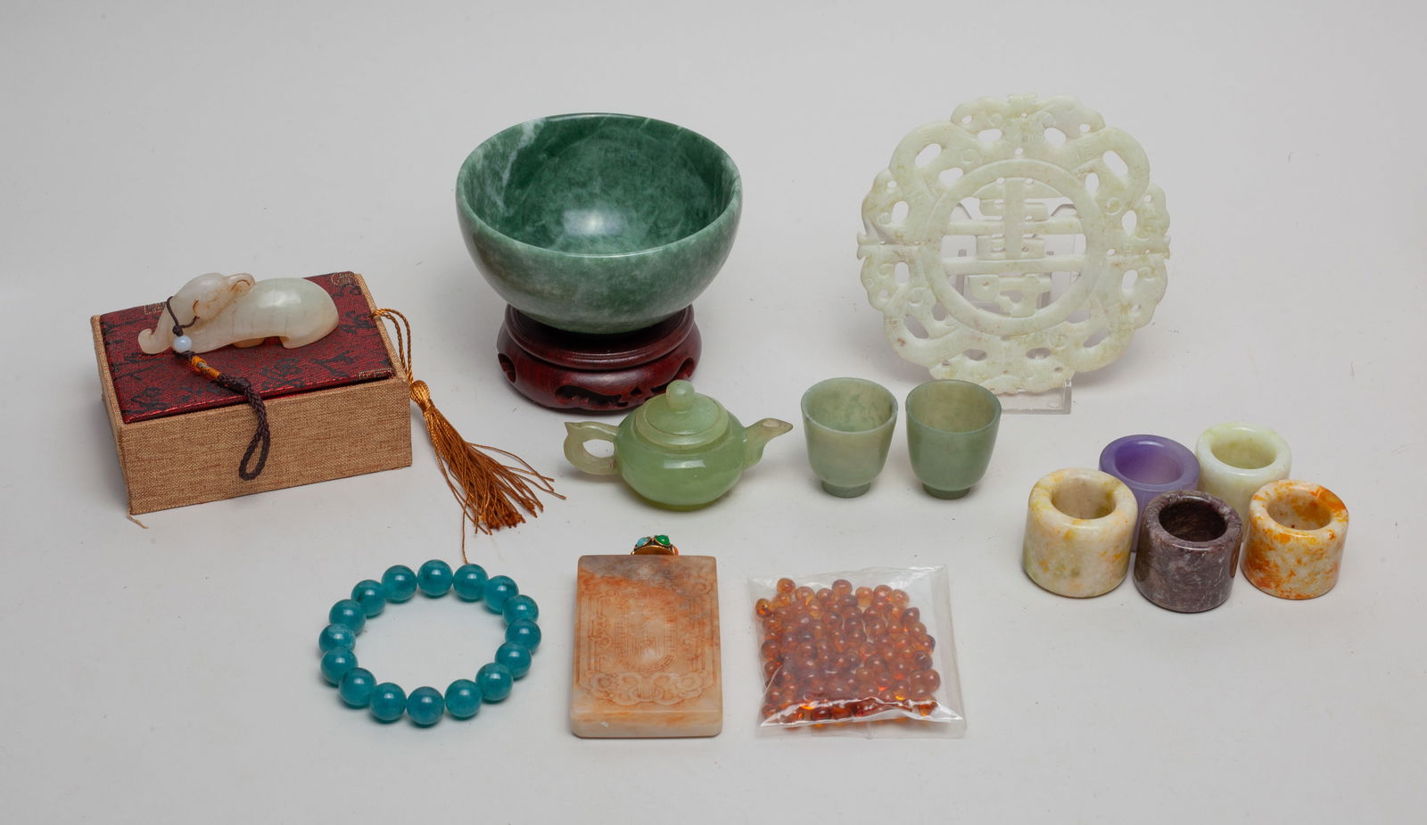 Estate Chinese Jade Like Carvings (1 of 12)