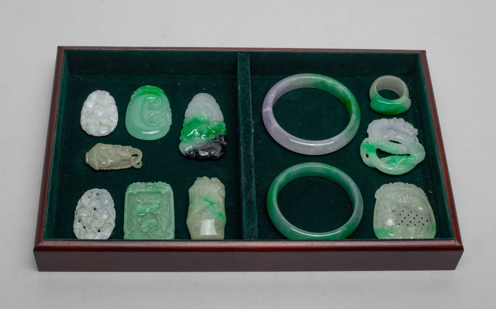 Estate Chinese Jade/ Stone Bangles (1 of 12)