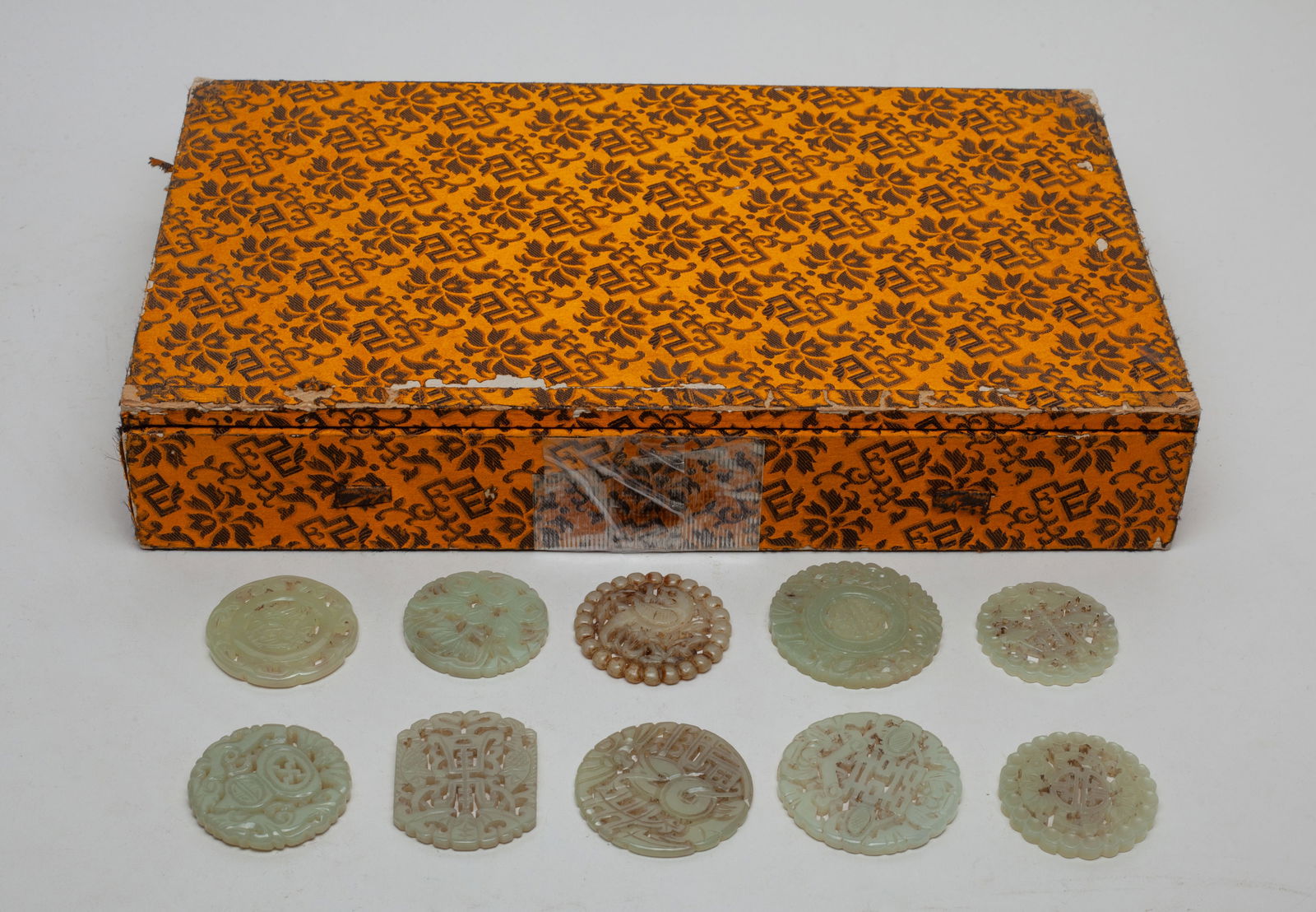 Estate Box of Chinese Jade Pendants (1 of 11)