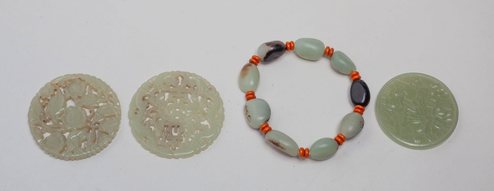 Chinese Russet Jade Prayer Beads & Pendants (1 of 11)