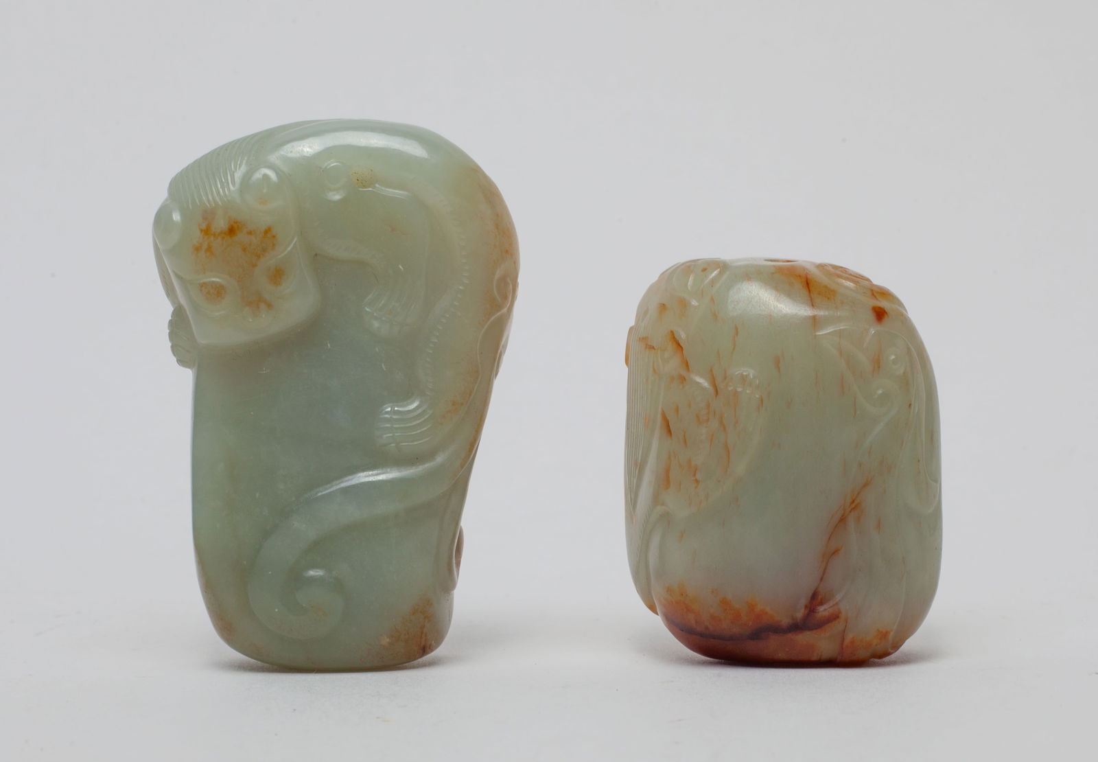 Two Chinese Large Russet Jade Pendants (1 of 11)