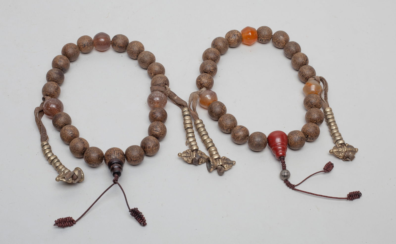 Two Chinese Export Agarwood Prayer Beads (1 of 8)