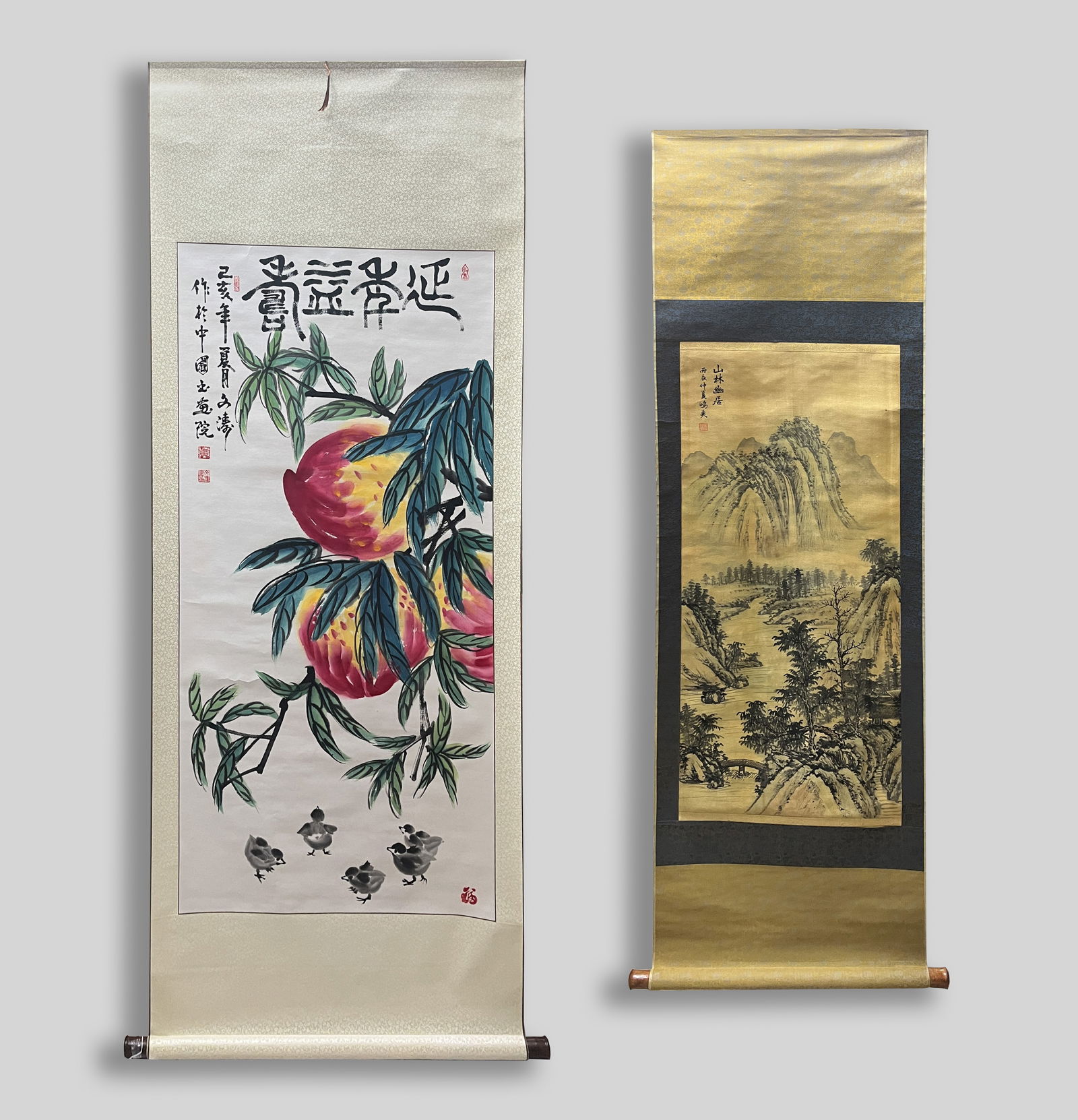 Two Chinese Water Color Paintings (1 of 17)