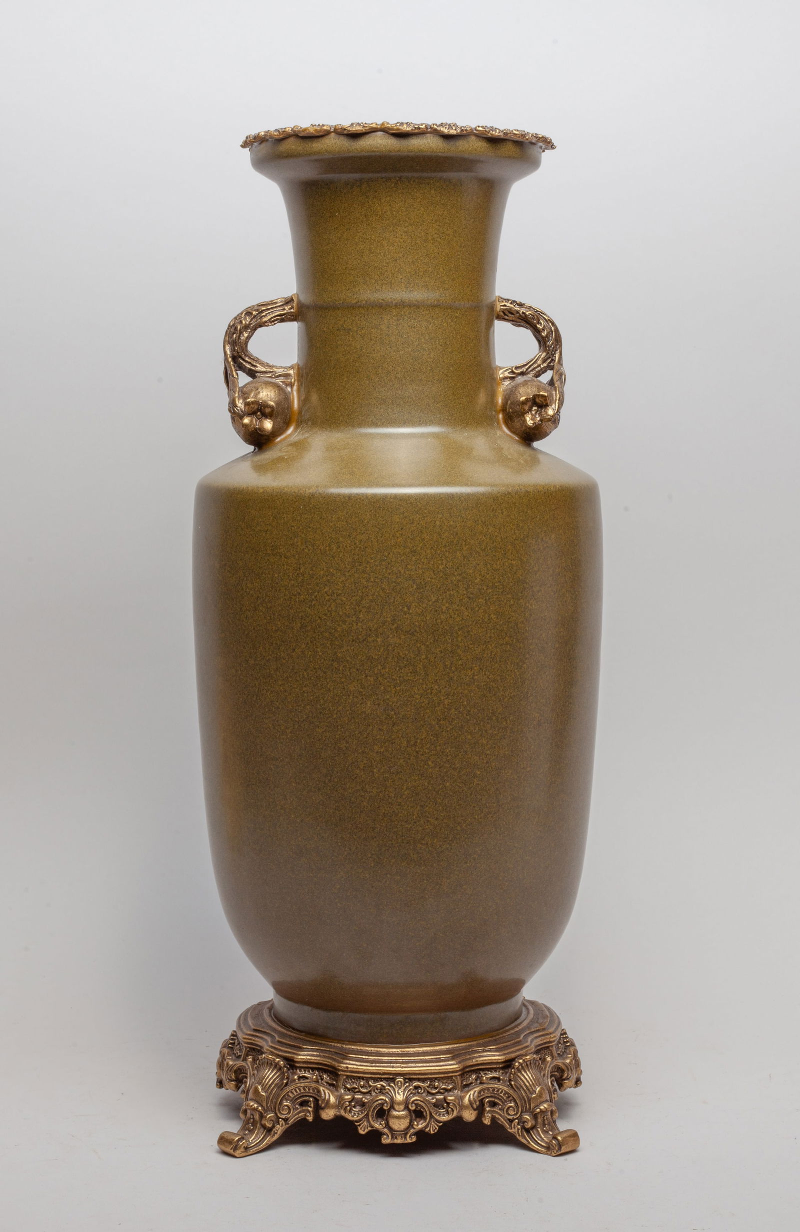 Tall Chinese Export Tea Dust Porcelain Vase (1 of 9)