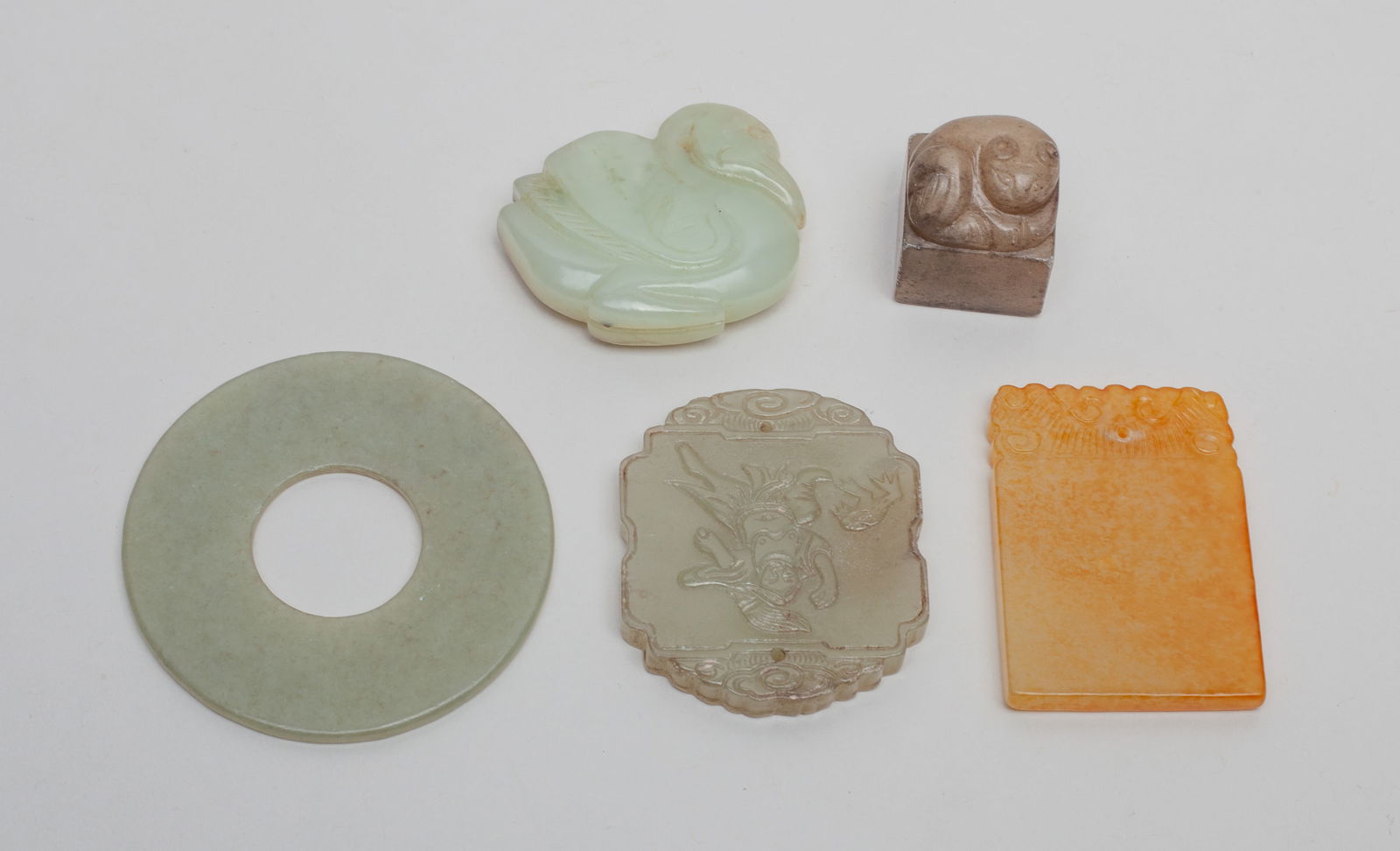 Estate Chinese Jade Pendants (1 of 8)