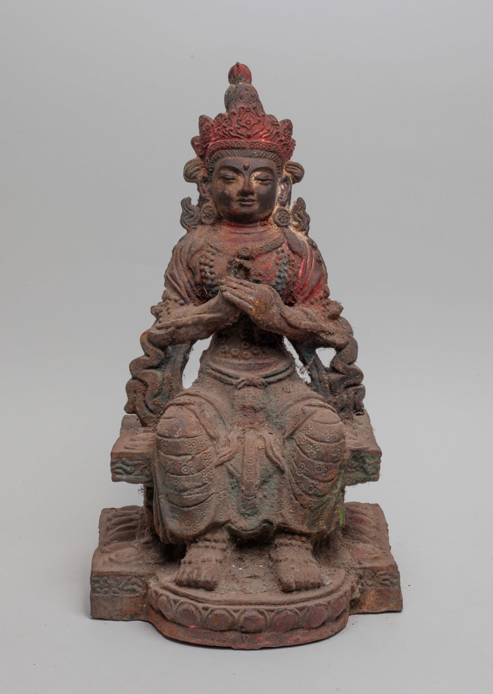 Large Chinese Bronze / Metal Buddha (1 of 13)
