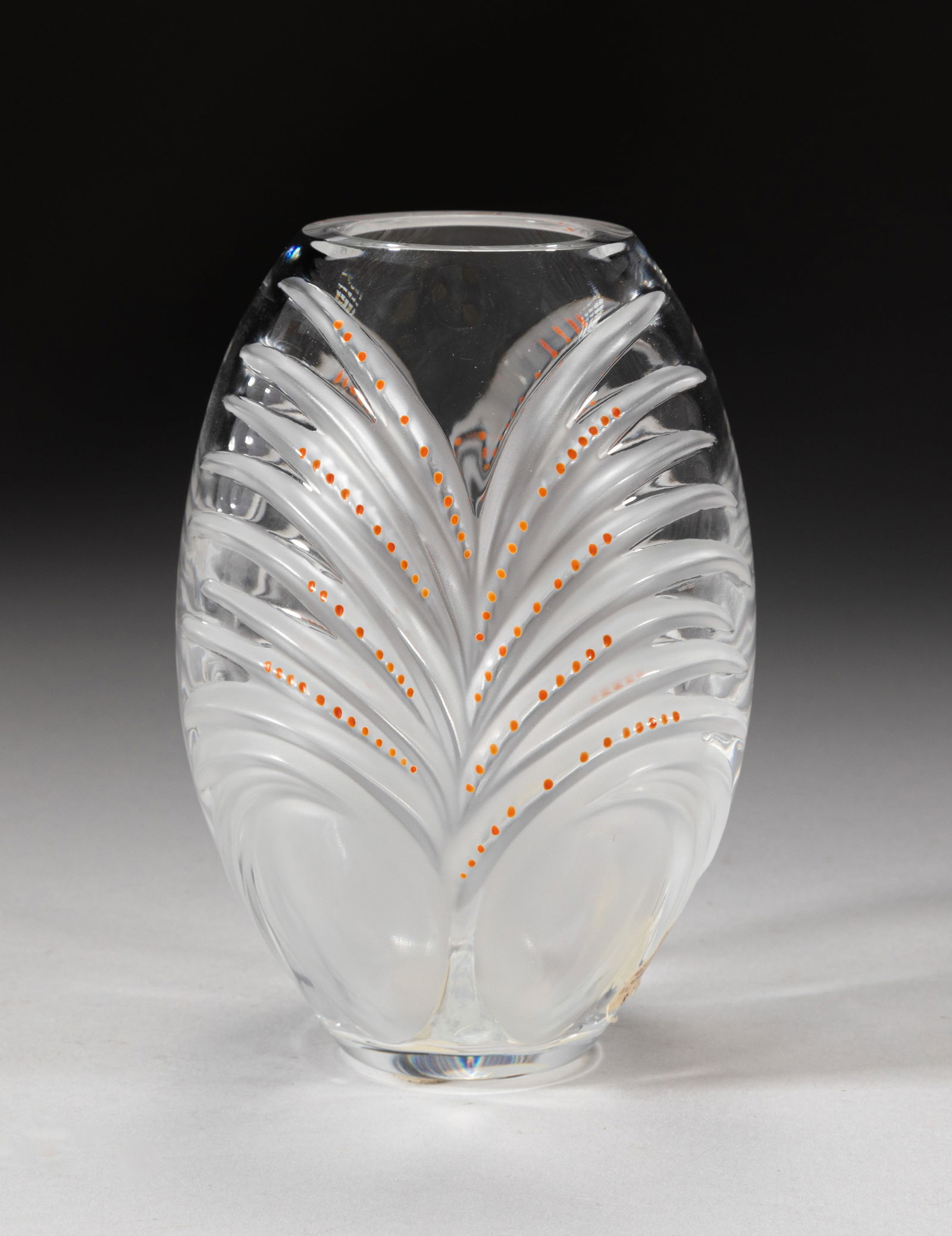Lalique France Crystal Chamarel Vase (1 of 8)
