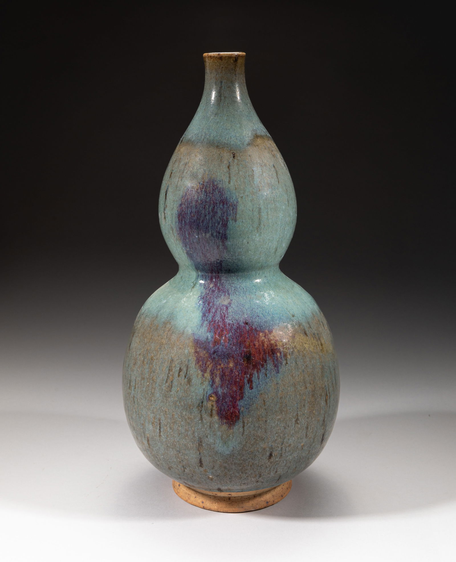 Chinese Jun Ware Porcelain Gourd Vase (1 of 13)