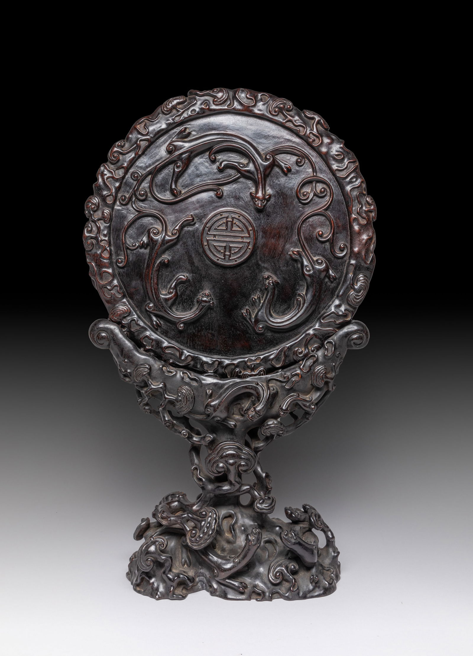 Tall Chinese Wood Table Screen (1 of 13)