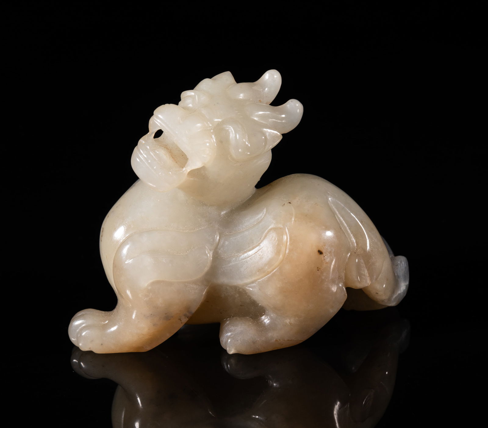 Chinese Black & White Jade Qilin (1 of 12)