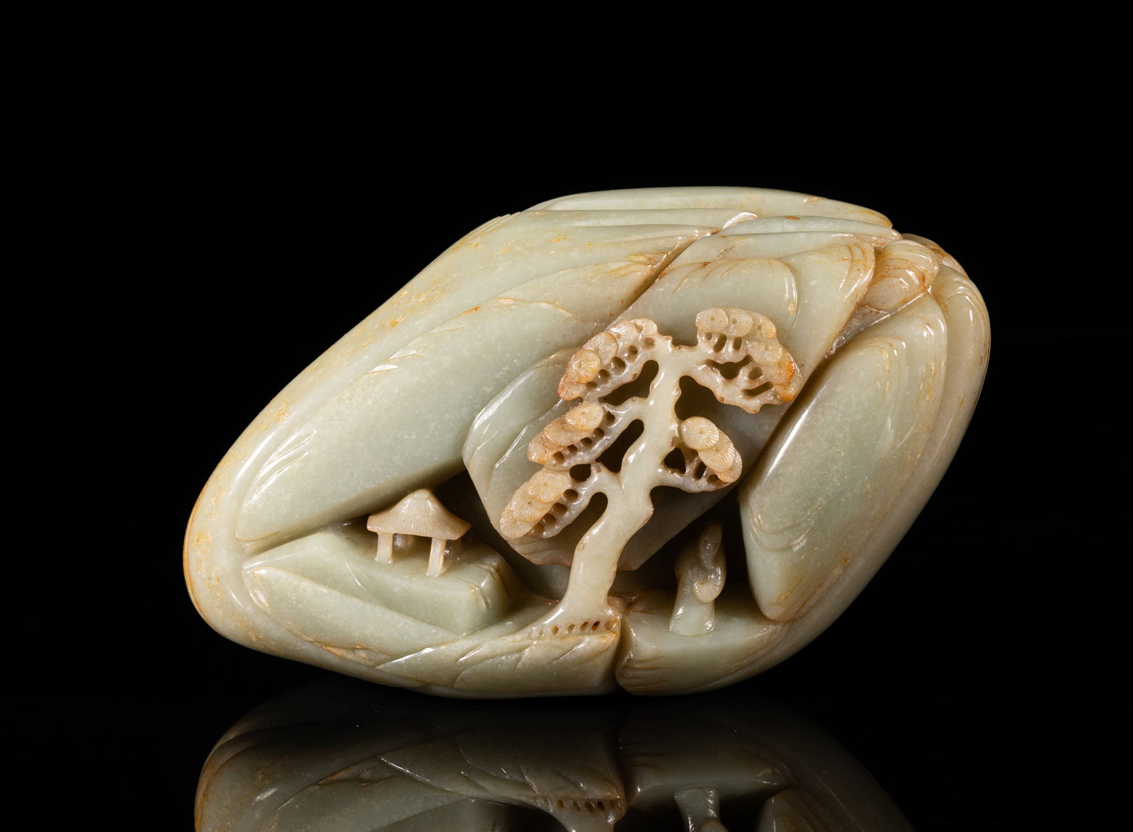 Large Chinese Pebble Jade Sculpture (1 of 13)