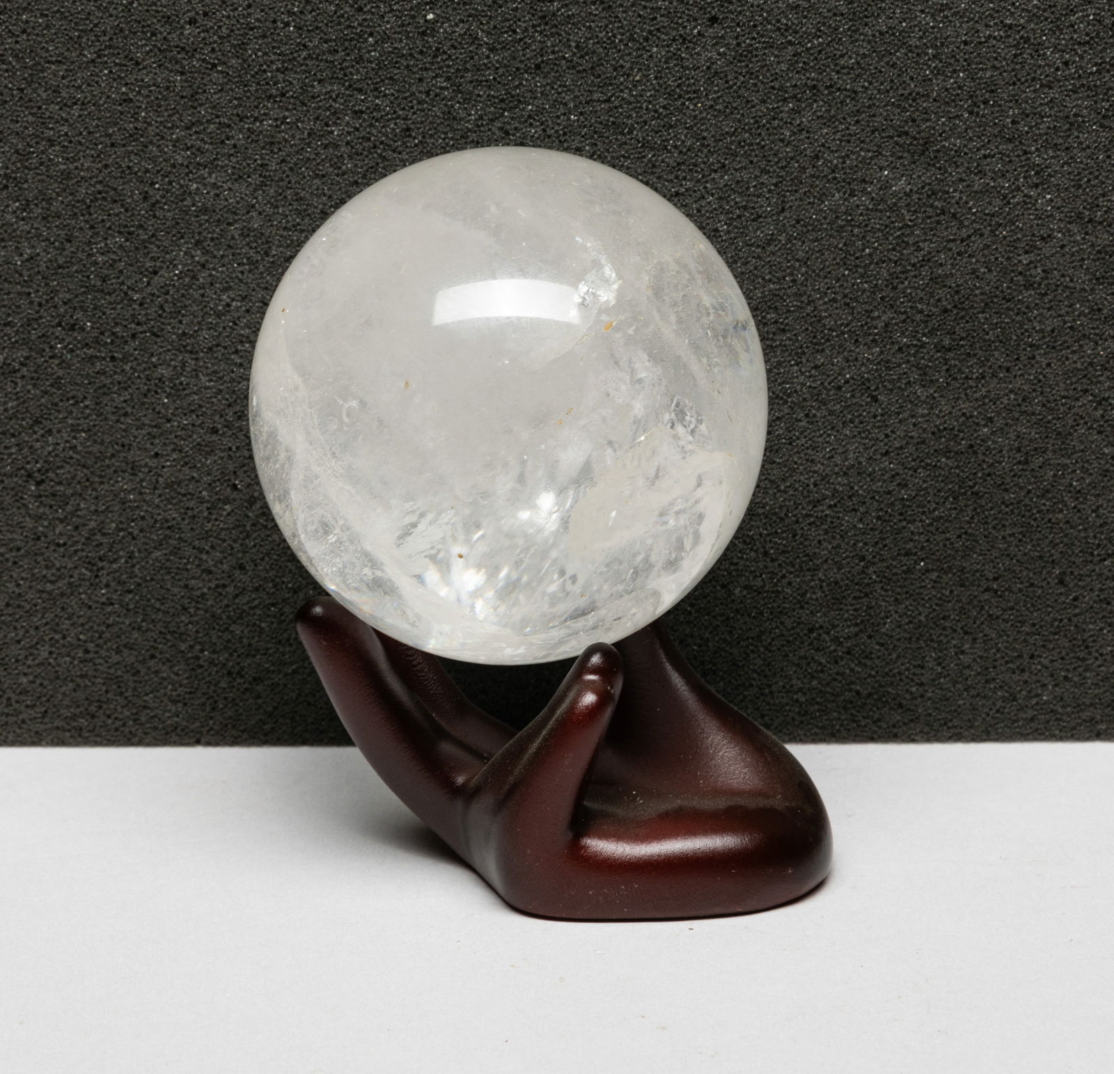 Mid-century Art Rock Crystal Ball (1 of 7)