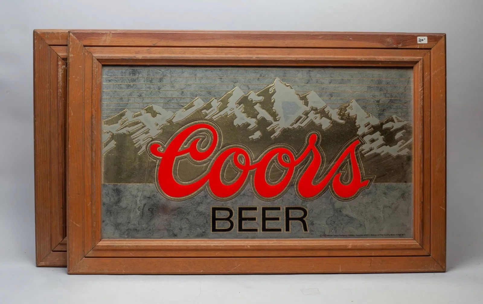 Vintage Coors Beer Sign Mirror