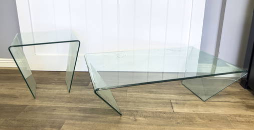 Mid-century Art Decor Glass Tables