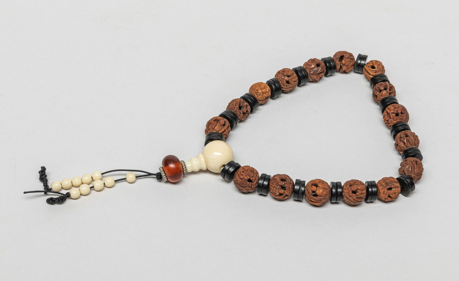 Chinese Nuts Carved Prayer Beads (1 of 9)