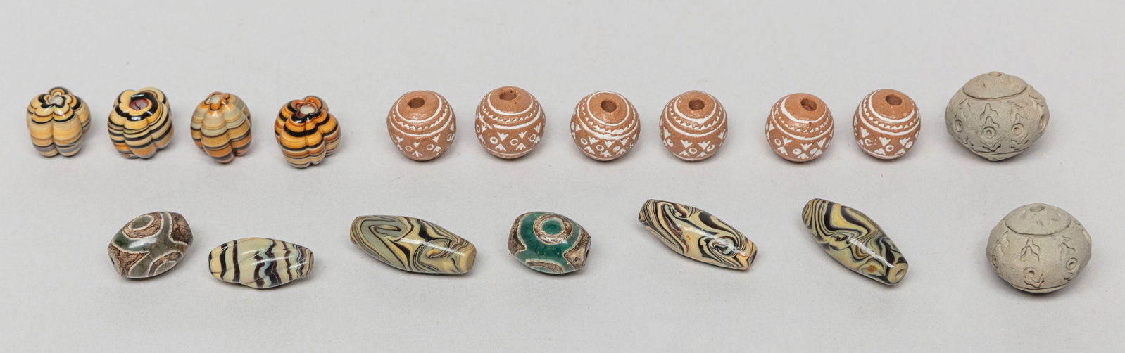 Cambodia, Khmer Tribe Beads Collection: A large group of Cambodia Khmer tribe beads. Size varies.