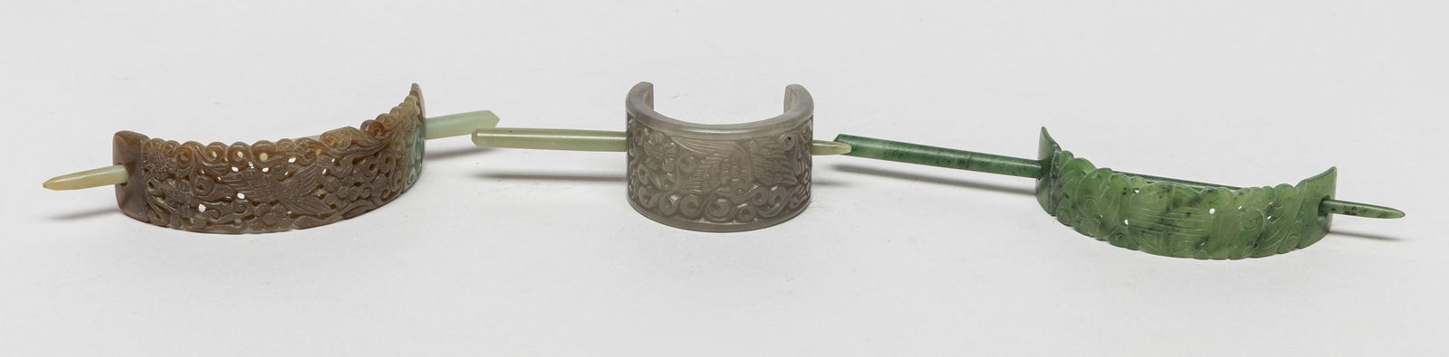Set Chinese Jade Hair Pins (1 of 14)