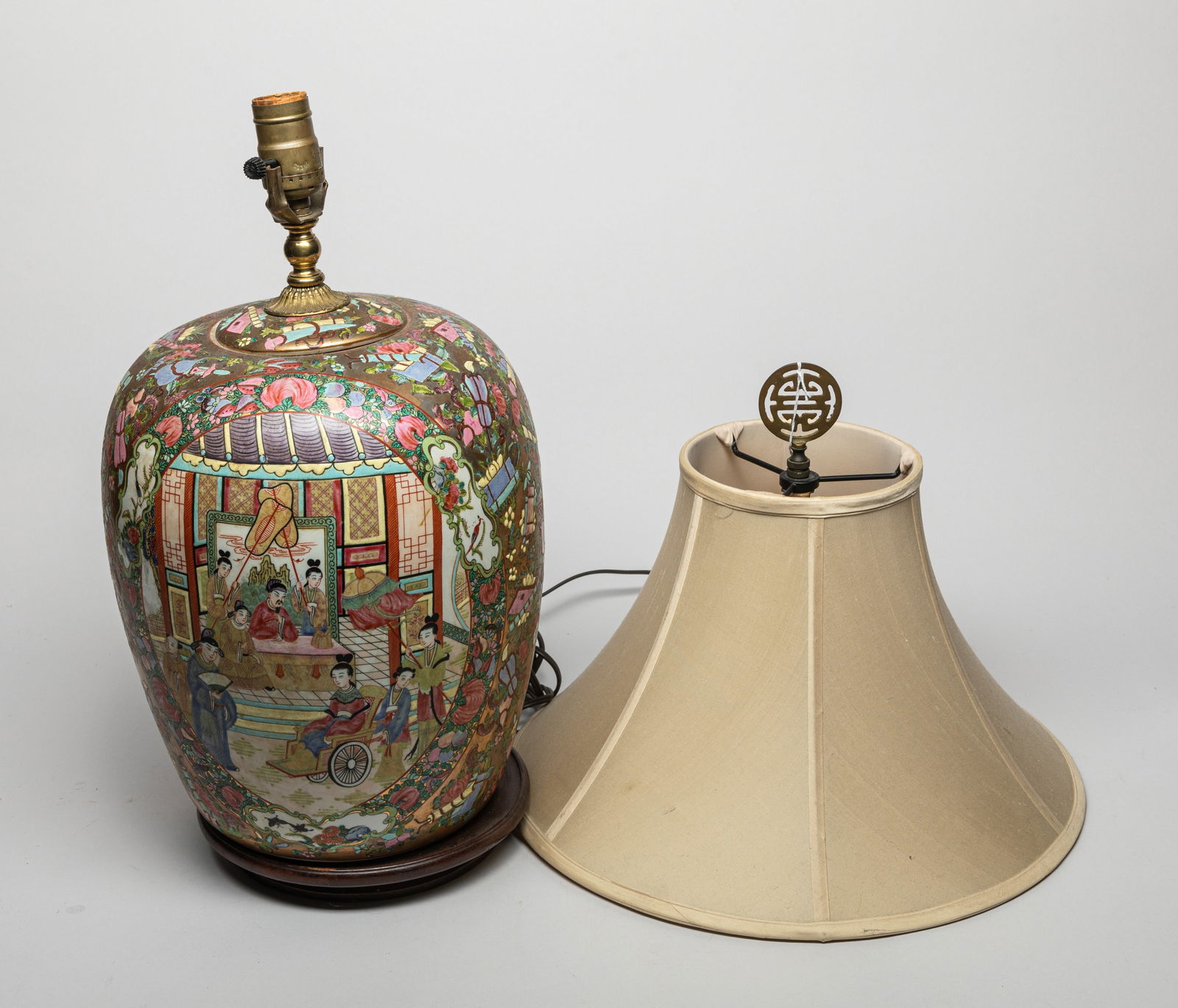 Tall Chinese Porcelain Lamp (1 of 10)