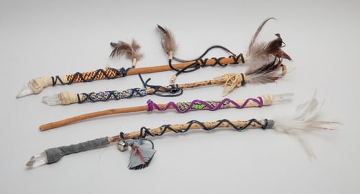 American Indian Kachina Crystal Long Pieces