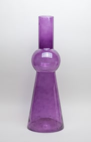 Tall Art Glass Vase