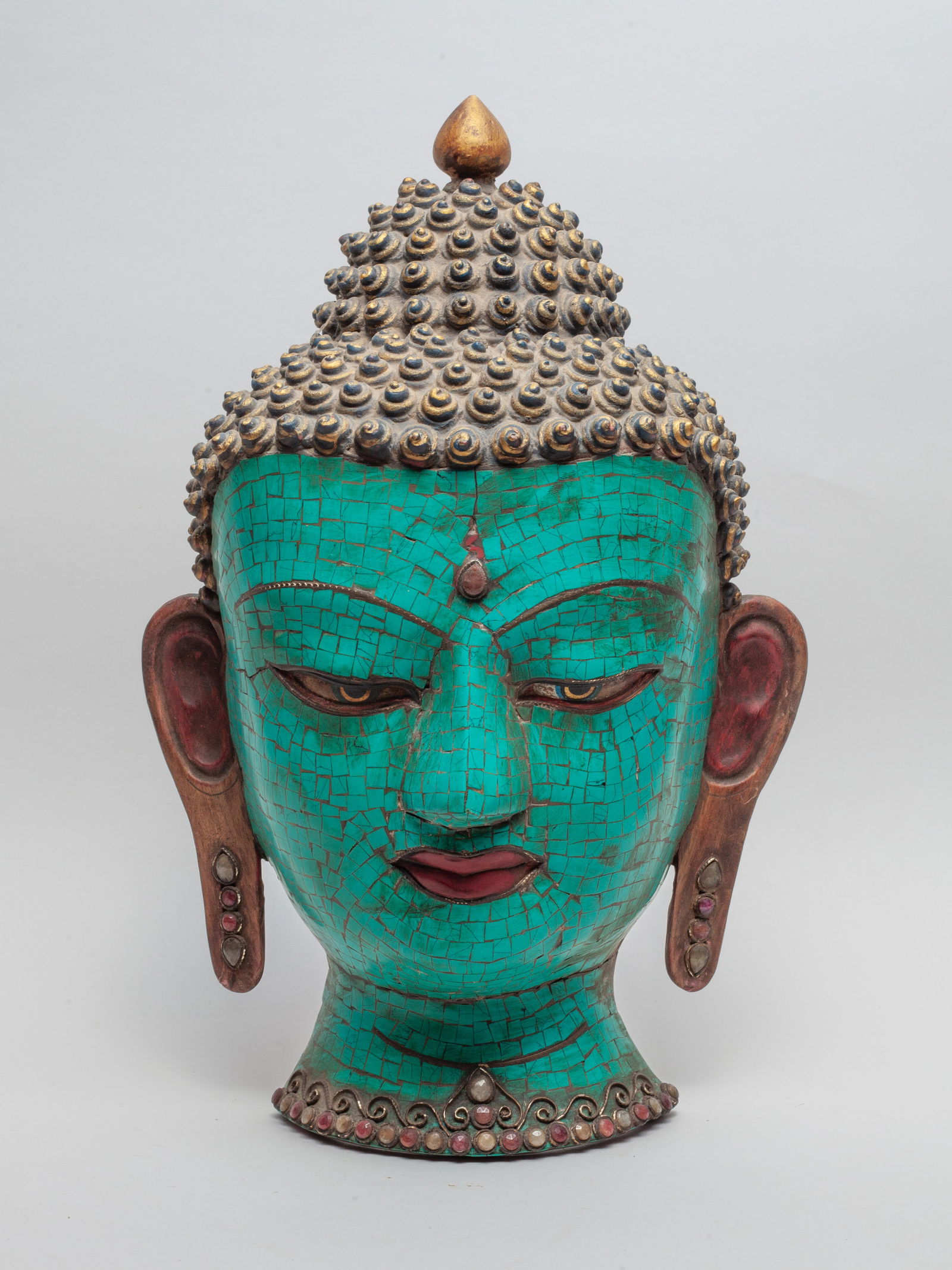 Tibetan Buddha Wall Hanging Mask (1 of 11)