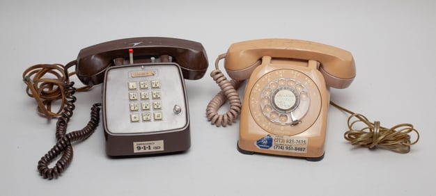 Two Old Telephone Sets
