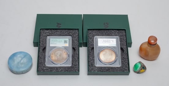 Chinese Aquamarine, Ring & Decor Coins